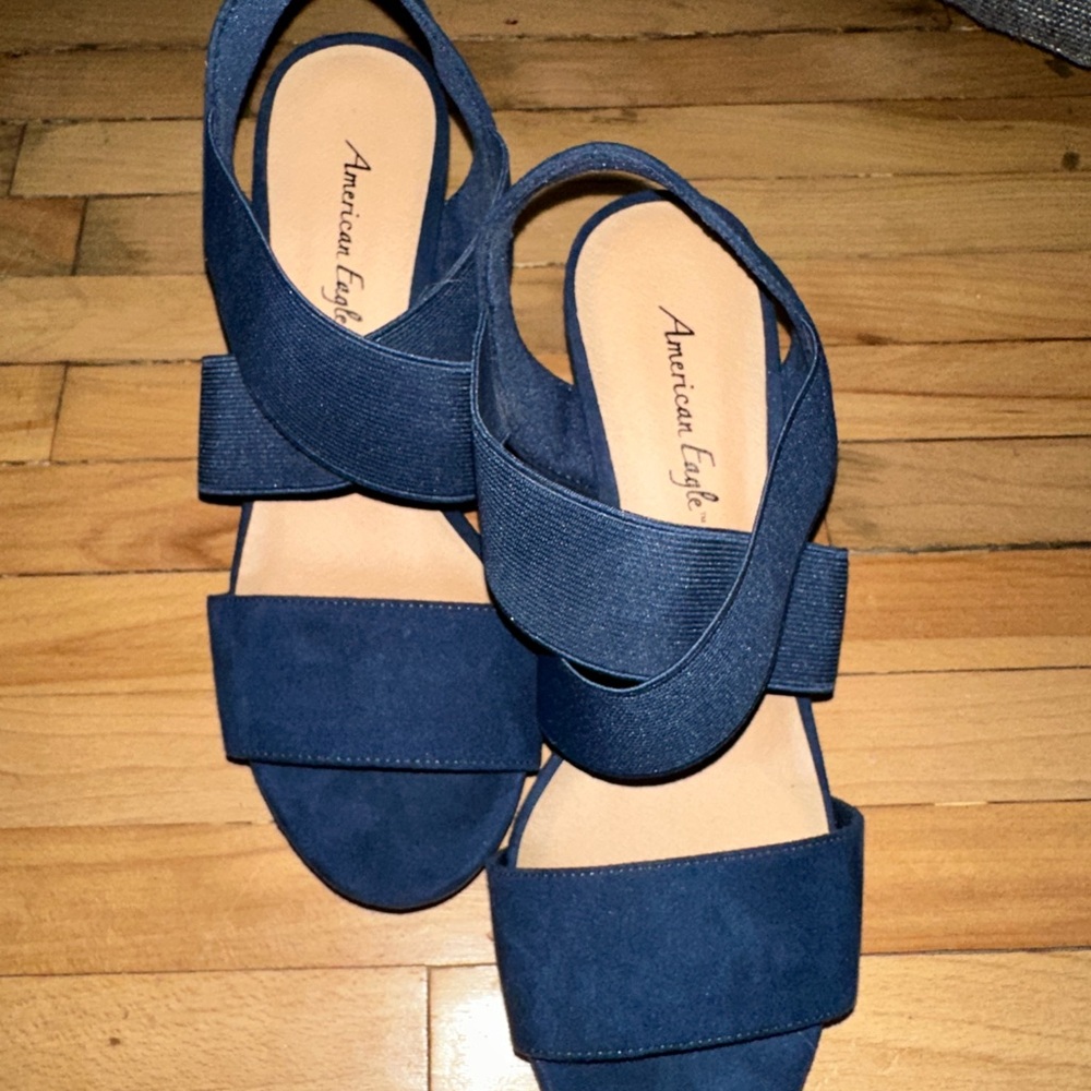 American Eagle Outfitters Women's Blue Sandals